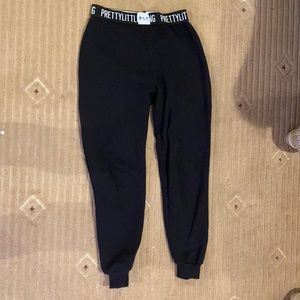 Black Logo Joggers